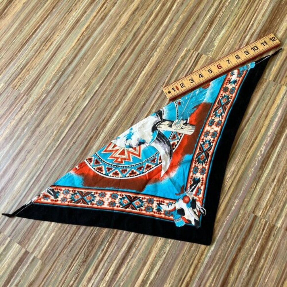 Western Neckerchief Half Bandana Triangle Scarf Southwestern Print